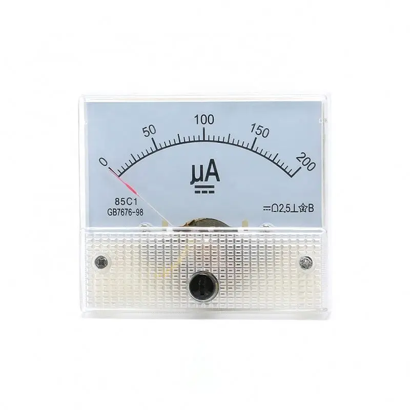 Указка постоянного тока, панель измерителя тока 50 мкА 100 мкА 200 мкА 300 мка 500 мкА, механические амперметр постоянного тока 85C1