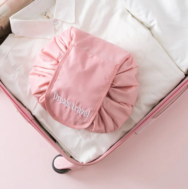 Simple Waterproof Travel Toiletry Makeup Bag Cosmetic Tote Foldable Organizer