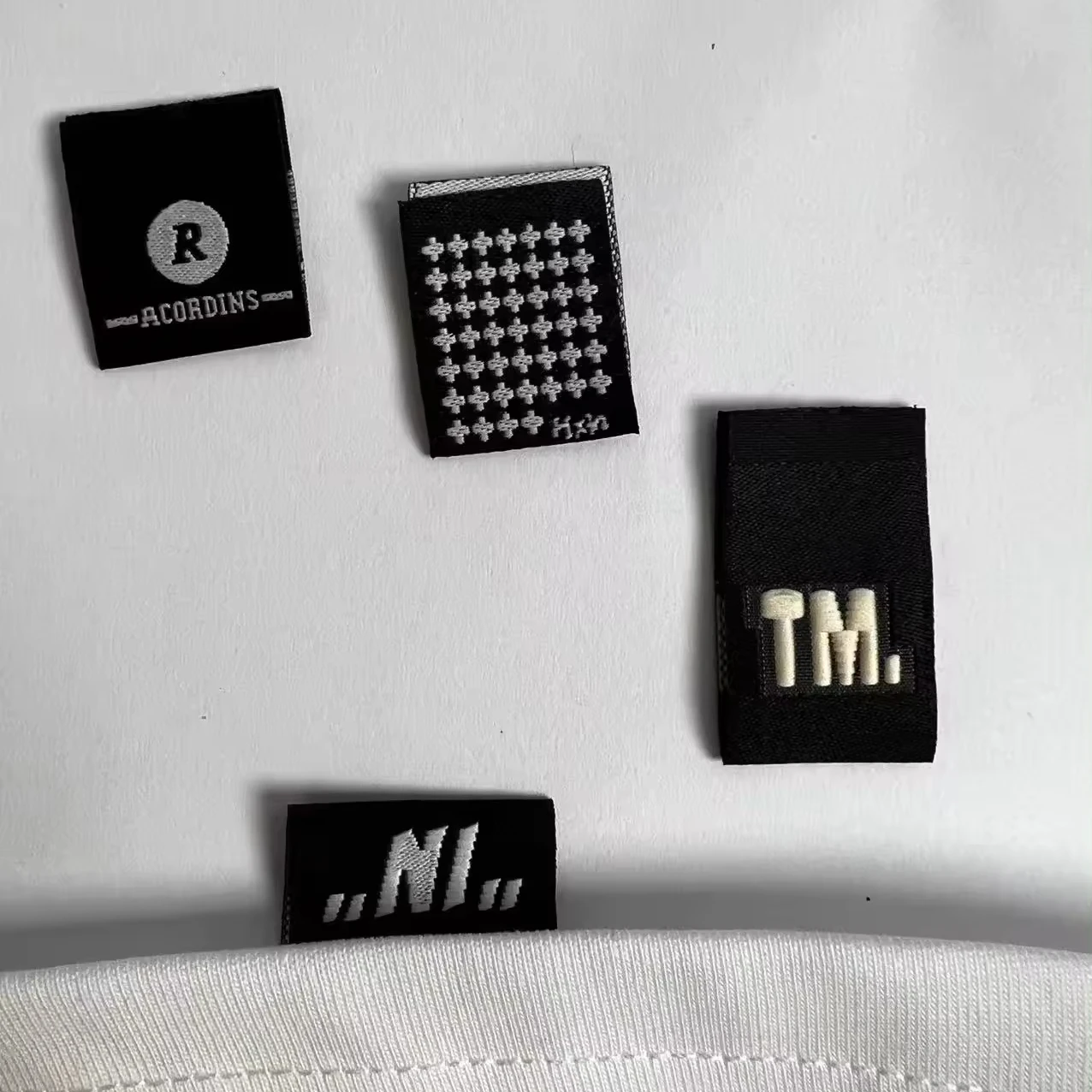 manufacturer clothes tagger labels custom woven label t shirt No reviews yet