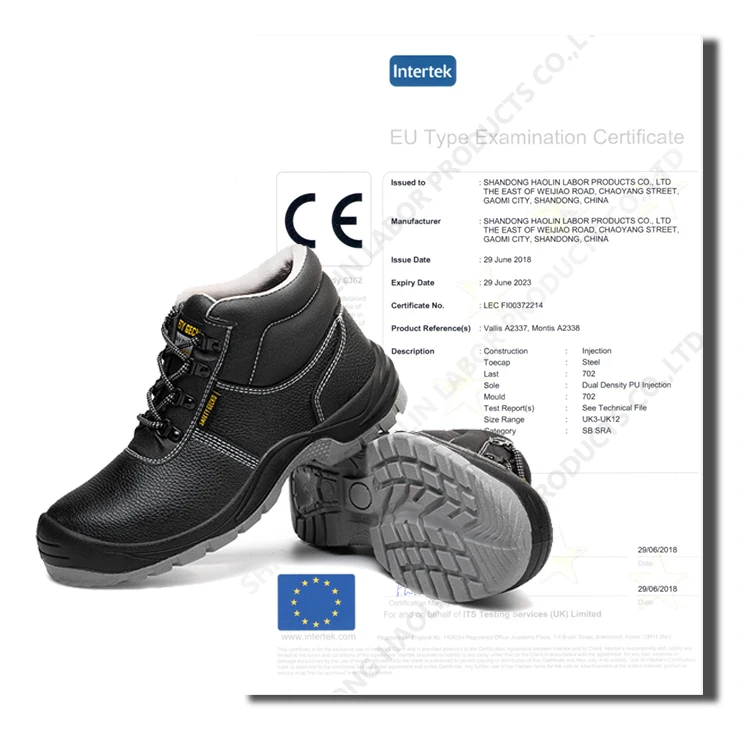 Zapatos Seguridad S1P Standard Anti-impact Anti-slip Anti-puncture Mining Heavy Industry Boots Safety Shoes