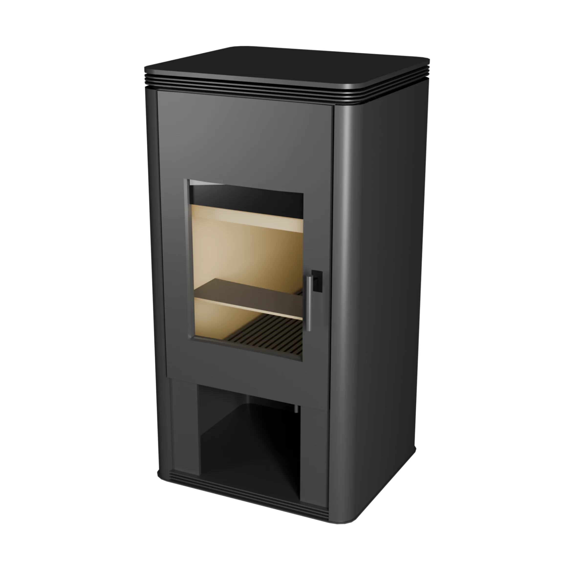 9.5KW High Efficiency Modern Style Cast Iron Wood Burning Stove for Home Heating in Living Room Fireplaces Firewood Fuel