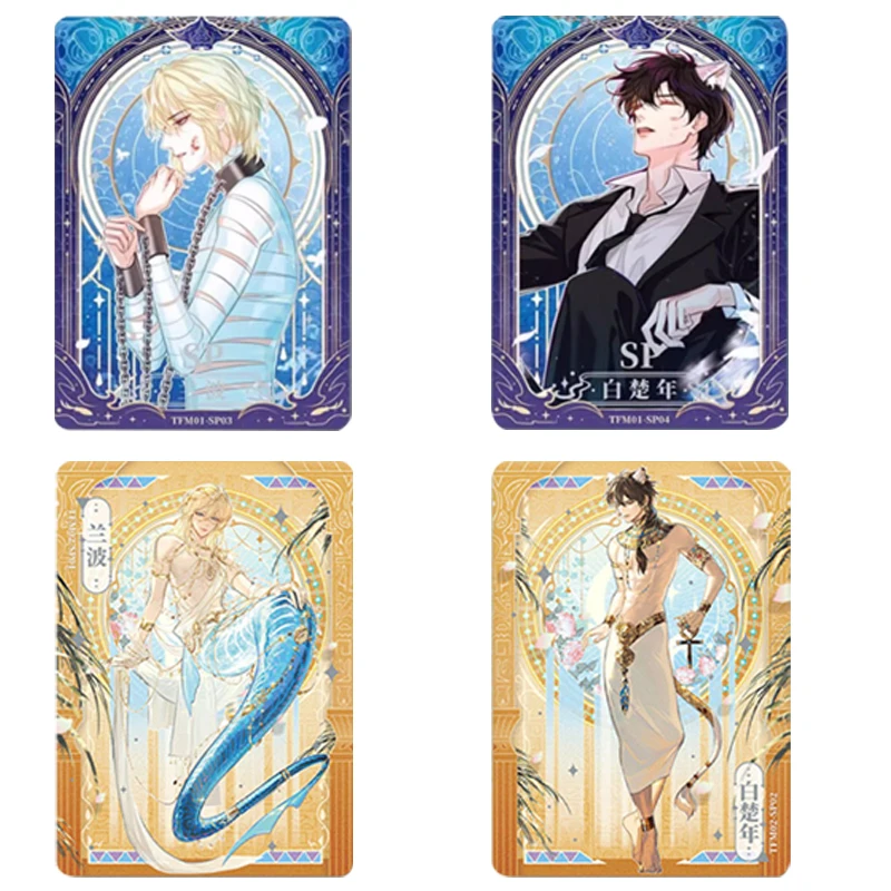 Merman Fall Box Anime Card One Flip Card Game 2024 Hot Trading Cards Wholesale 48 Boxes Anime Figures Bai Chunian