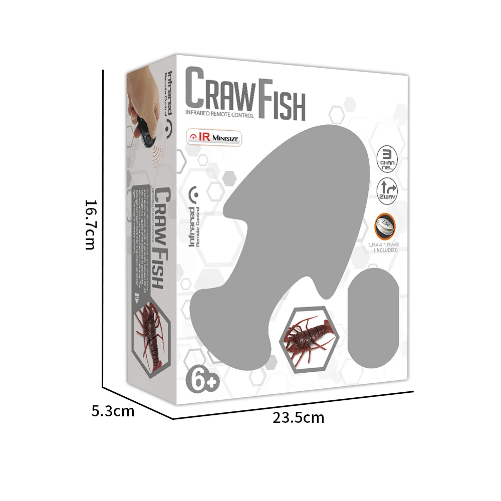 3 channel infrared control plastic crayfish rc toy insect