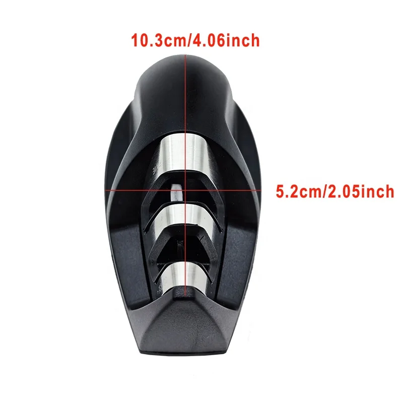 In Stock 2 Stage Ceramic Tungsten Steel Diamond Knife Sharpening Tool Fast Grinding Stone Mini size Manual Knife Sharpener