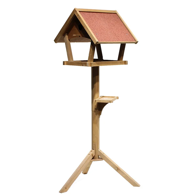 Outdoor  Wooden Bird Feeder  Decorative Bird Cage bird nest for villa and park