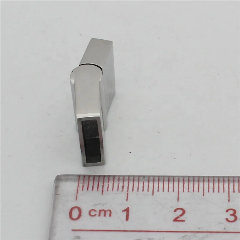 Wholesale Stainless Steel Clasp Italian Leather Bracelet Clasp