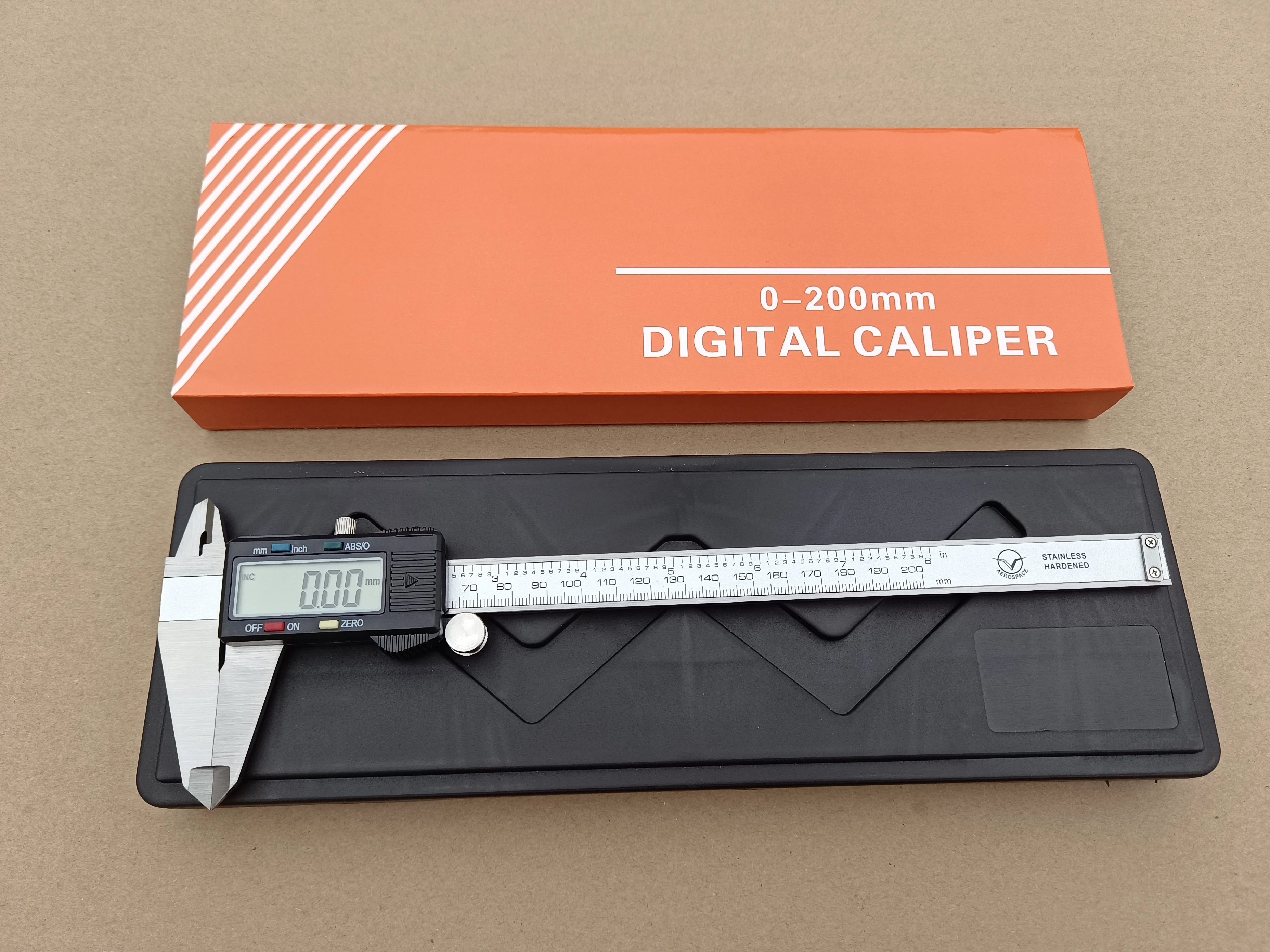 AEROSPACE 4buttons Digital Caliper Reading 0.01mm super  big LCD screen whole sale Stainless Steel digital Vernier Caliper OEM