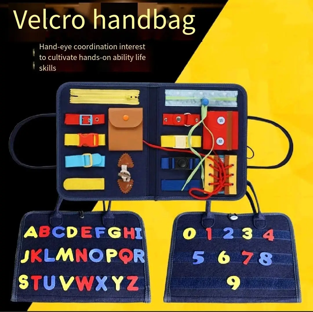 montessori  learning toys busy board for preschool toddler  or kids