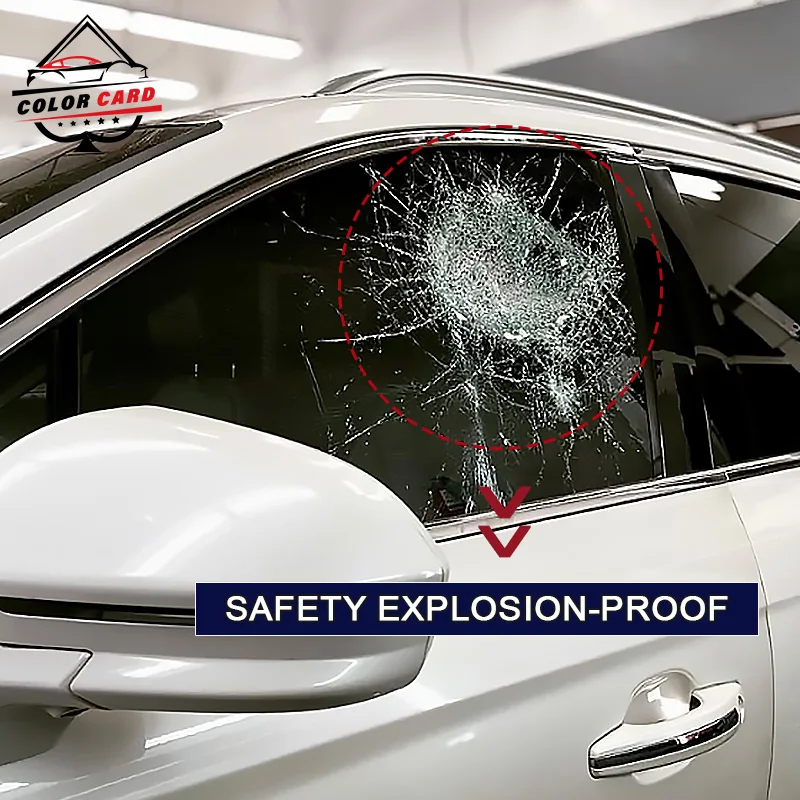 Wholesale price Titanium Nitride High Permeablity Window Tint Film UV Protection Solar Safety Car Window Glass Privacy Films