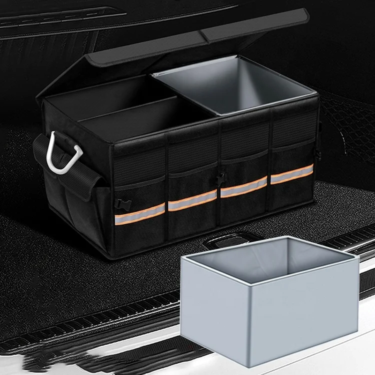 Foldable Universal Storage Box Collapsible Folding Compartments Boot Car Trunk Organizer car organizers
