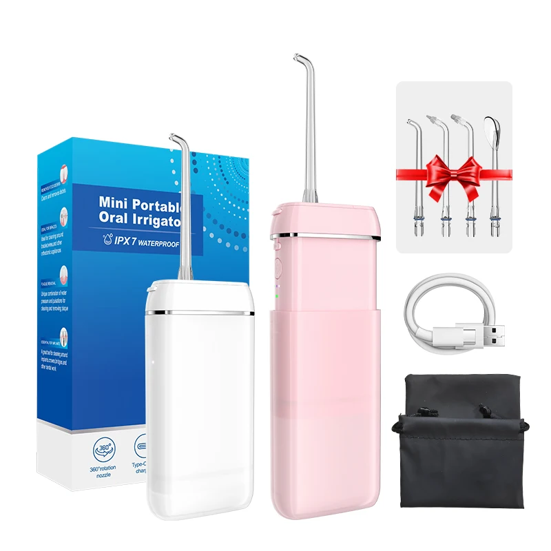 Unique Design Hot Sale 2021 Pink M6 140ml Water Faucet Flosser Castem Logo