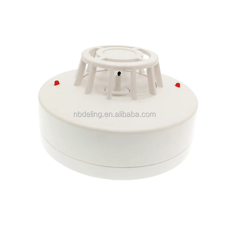 Factory Direct 2 or 4 Wires Conventional Fire Alarm System Heat Detector Sensor  Heat Alarm