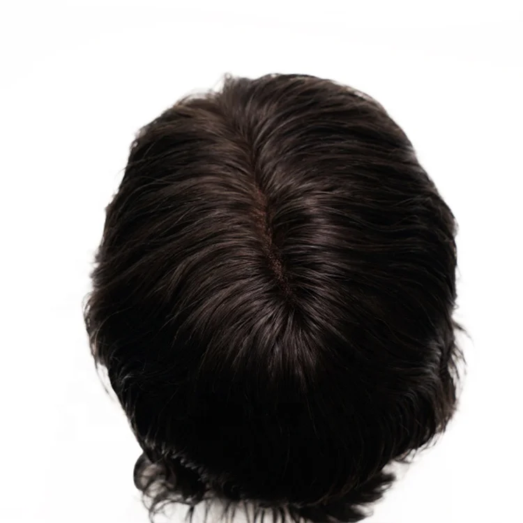  MF1 New Times Hair моно с PU периметром парик из человеческих волос для мужчин