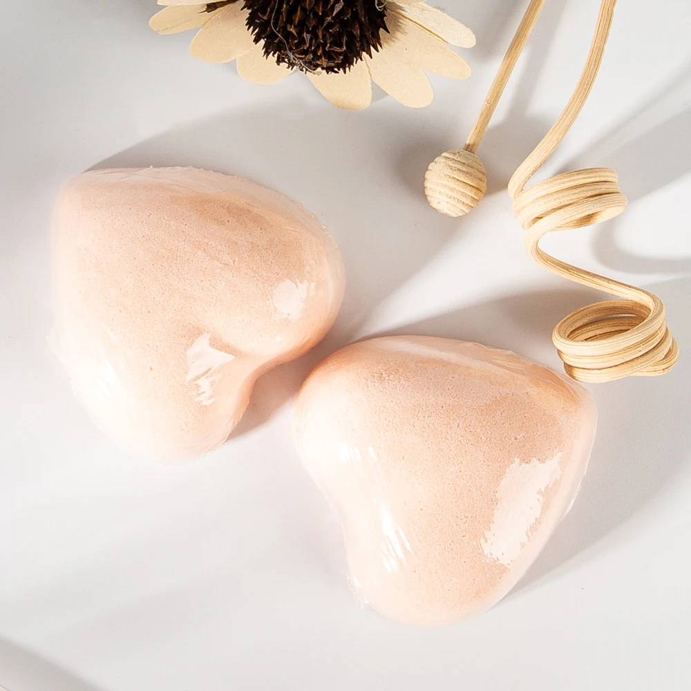 5Pcs Body Care Products Heart-Shaped Scented Bath Bombs Body Wash Loofah Girls Bath Shower SPA Gift Set