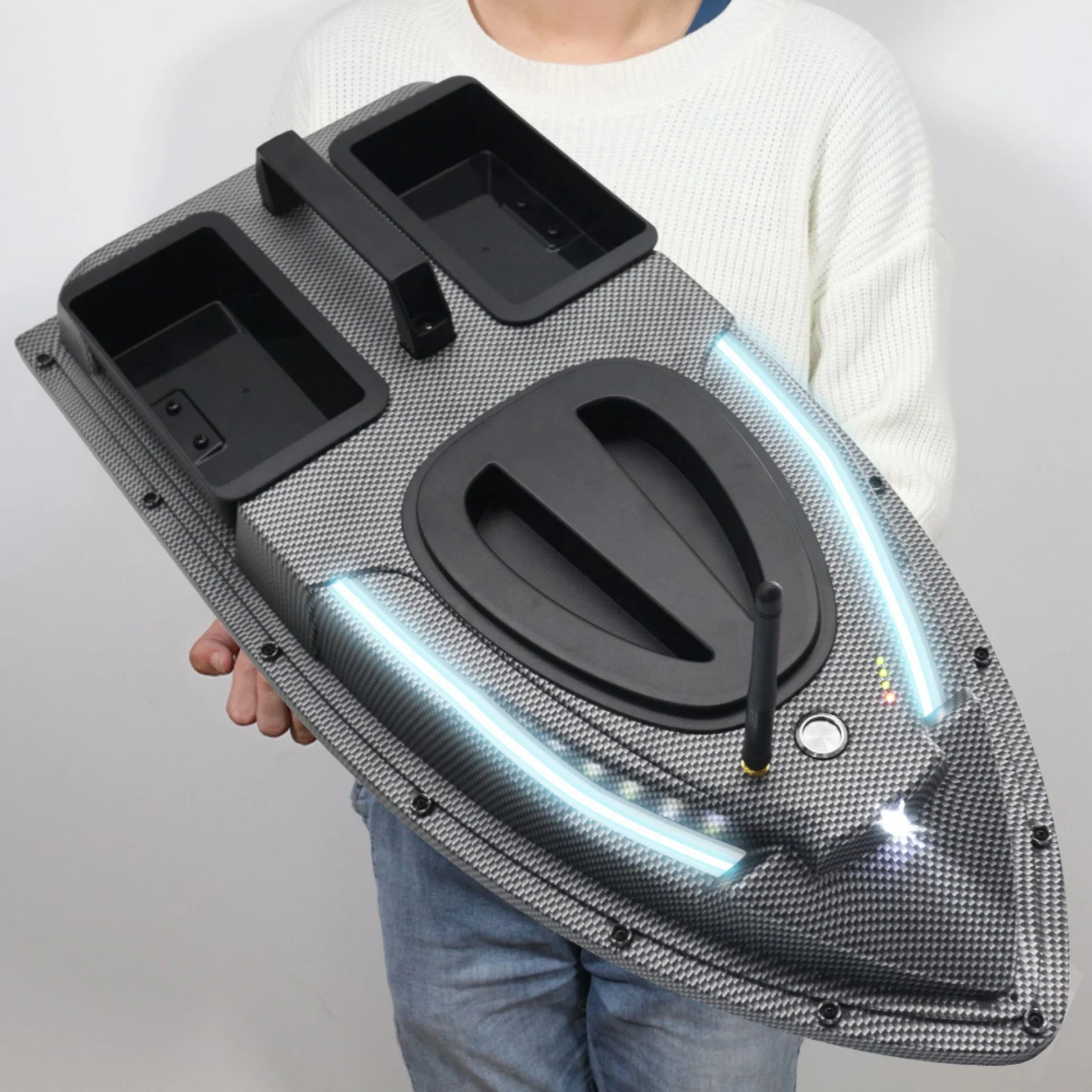 GPS auto return remote Control Fishing bait boat  Carp Fishing fresh water fishing bait drop boat gps with LED light