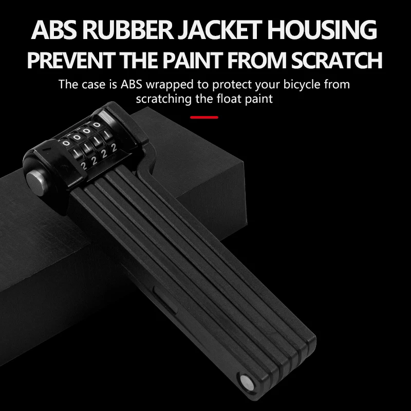 SENDE  Heavy Duty Folding Combination Portable anti-theft padlock Safe Cycling Accessories folding lock adult BIKE Lock