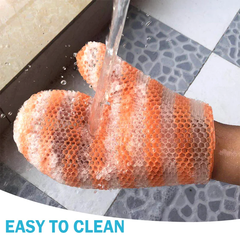 Eco-friendly TPU Material Silk Exfoliating Gloves Factory Wholesale Bath Scrub Mitts
