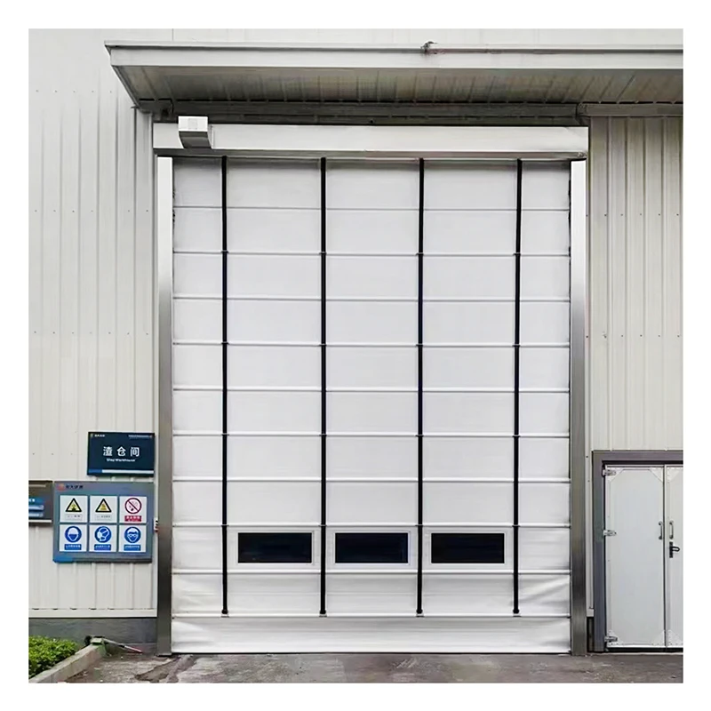 Quick Stacking Gate Insulation Fast Lifting Door Water Proof Electric Pvc Fast Rolling Shutter Door