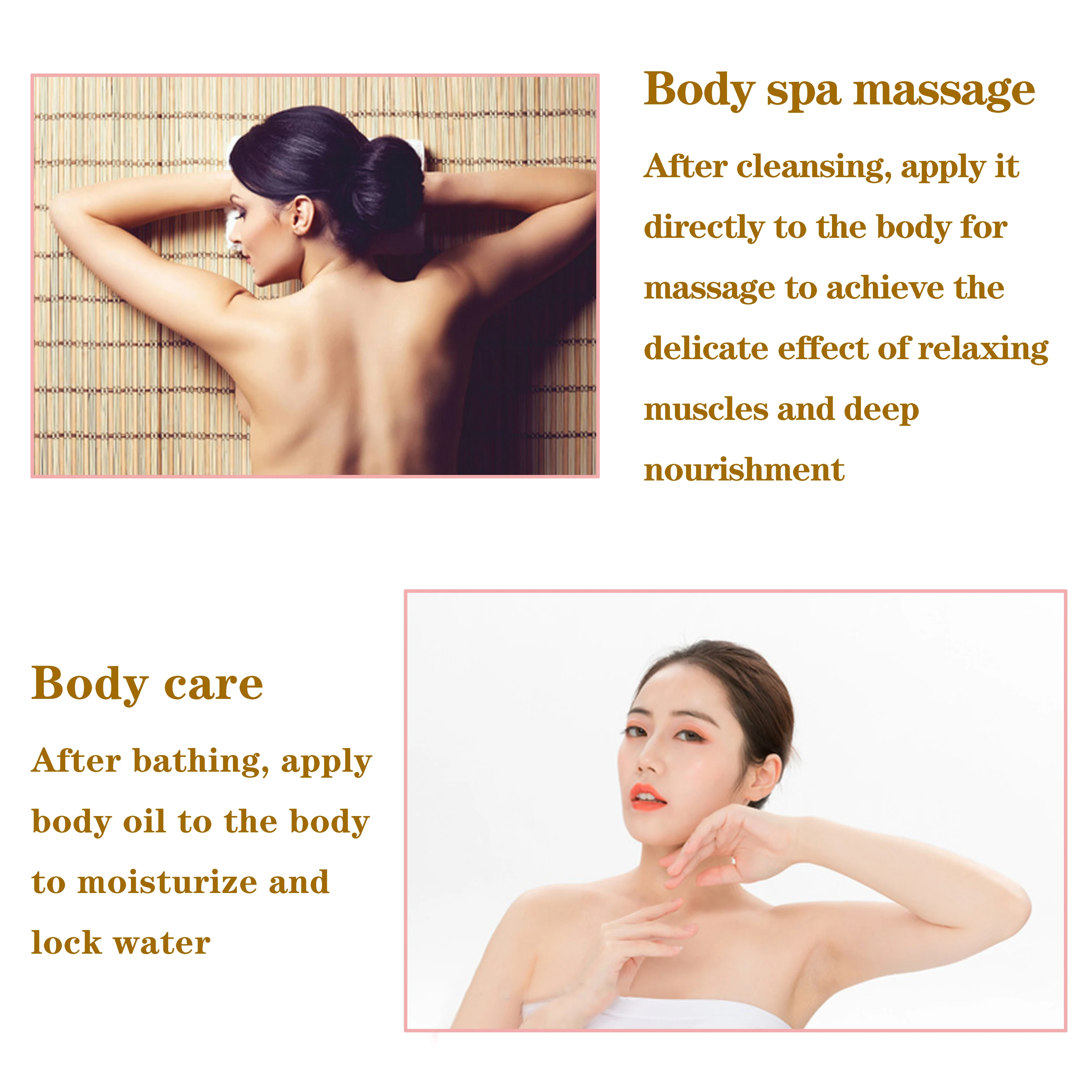 Private Label  Firming Body Oil Lightweight & Non-Greasy Anti-Aging Moisturizer Vegan Body Massage Oil