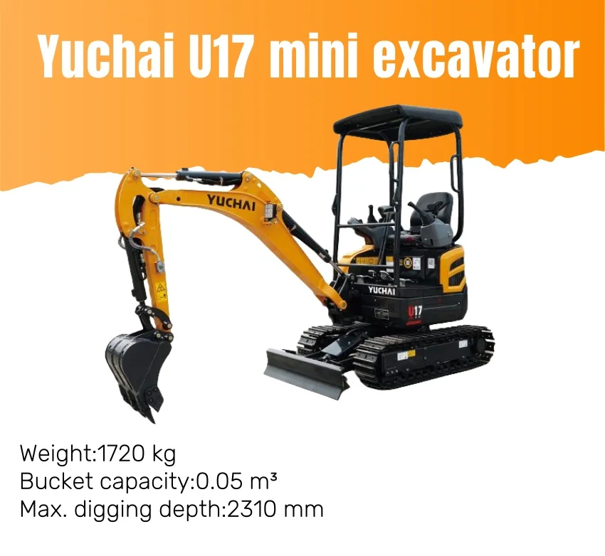 YUCHAI мини-экскаватор 1 8 тонн двигатель Kubota гусеничный экскаватор ферма китайский