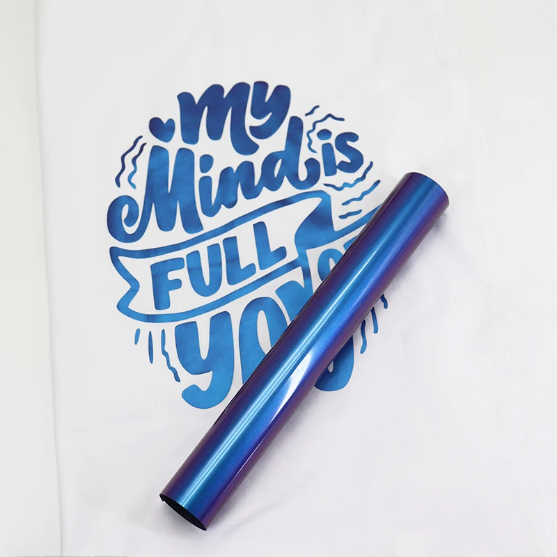 Yuanfan Vinyl Supplier Reusable Iron On Textile Iron On Chameleon Change Hot Press Htv Rolls Low Temperature Heat Transfer Film