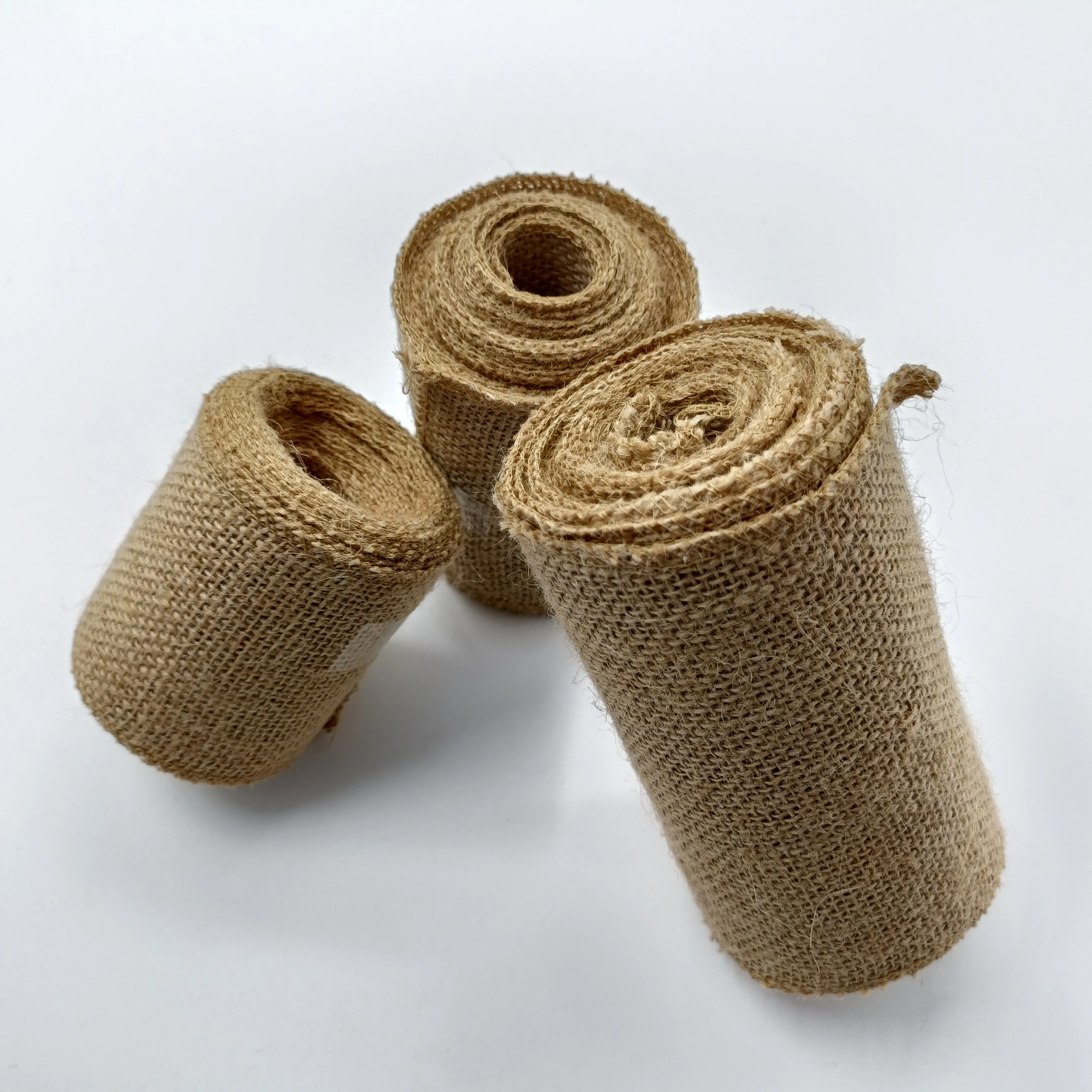 Custom Hessian Fabric Ribbon Burlap Ribbon Jute Fabric Roll Jute Ribbon For Packaging
