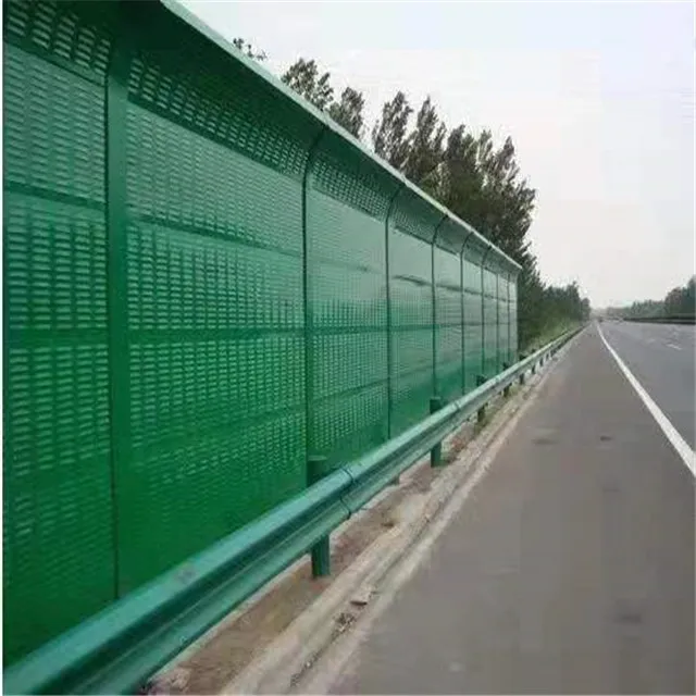 sound barrier wall anti wind dust mesh screen perforated metal wall high way noise barrier sound proof fence