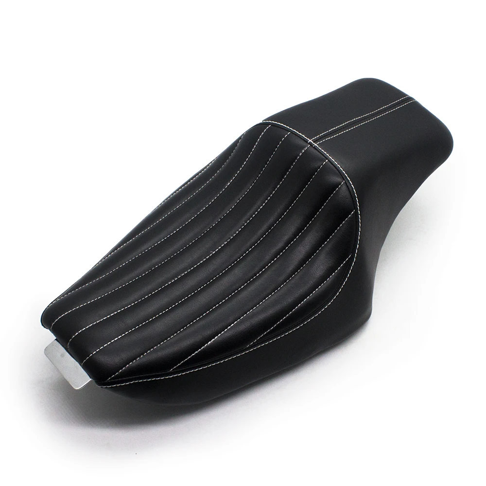 Custom Motorcycle Seats Leather Driver Passenger Front Rear Two Up Seat For Harley Sportster Iron 48 72 XL883 XL1200 2004-2018