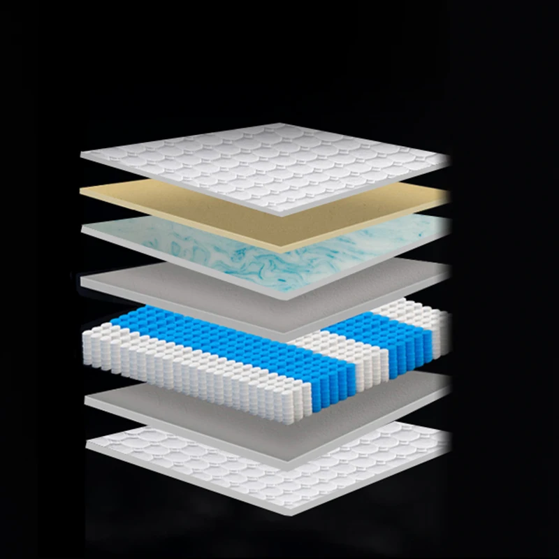 2023 Hot Sale China Factory Adjustable Spring Mattress Detachable Removable Rolled Up Matttess Hotel Home Bedroom Knitted Fabric