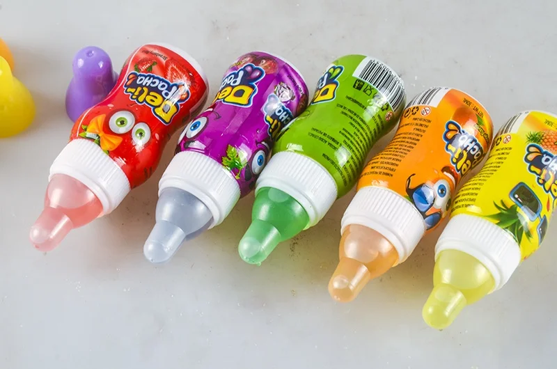 wholesale new design nipple shape fruit liquid candy