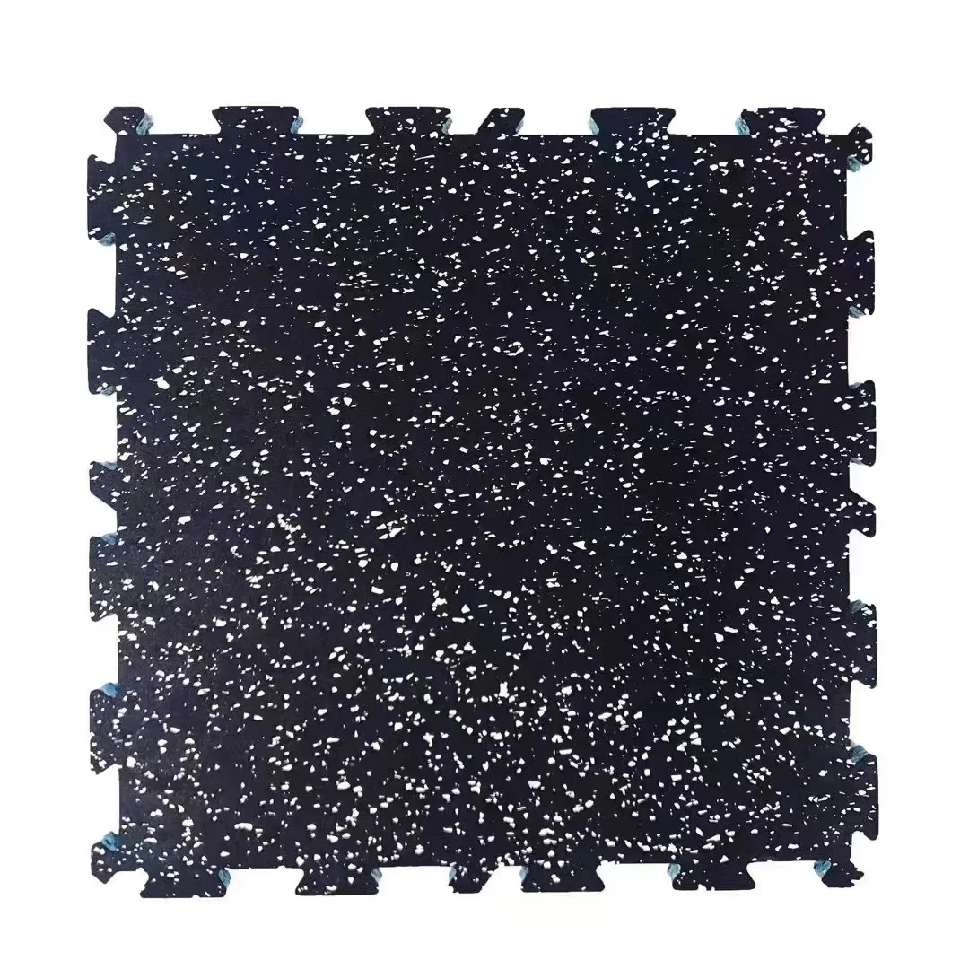 Clocell 50cm*50cm*20mm floor mats fit lock rubber tiles wear-resistant flat bottom rubber pad