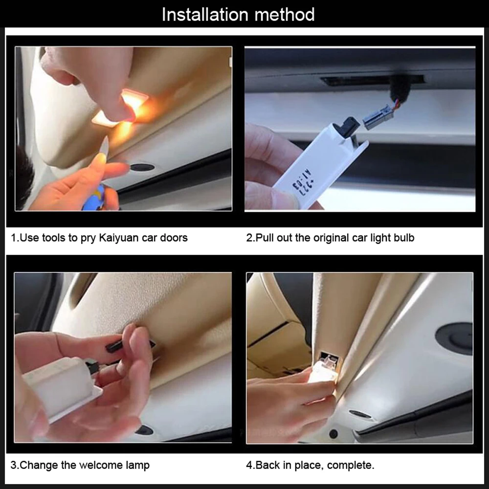 ABS LED Car Door Welcome Light W212 W221 W245 W203 W204 W205 Auto W164 W176 W168 W169 Logo Projector Lamp For Mercedes Benz AMG