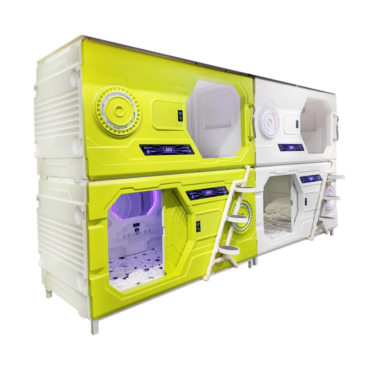 Sleep cabin Indoor Hospital Bedroom Room Single Double Space Bed Sleep Capsule Hotel sleeping pod smart capsule bed