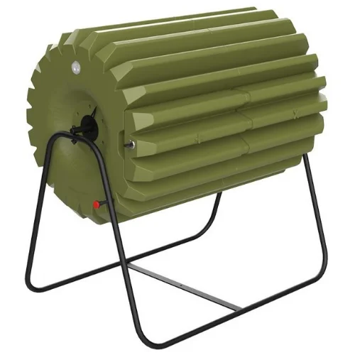 XXL Outdoor Compost Rotation Machine 200 L Professional Tumbler Fast Recycled Plastic Resistant Bin Large Garden Waste Turner