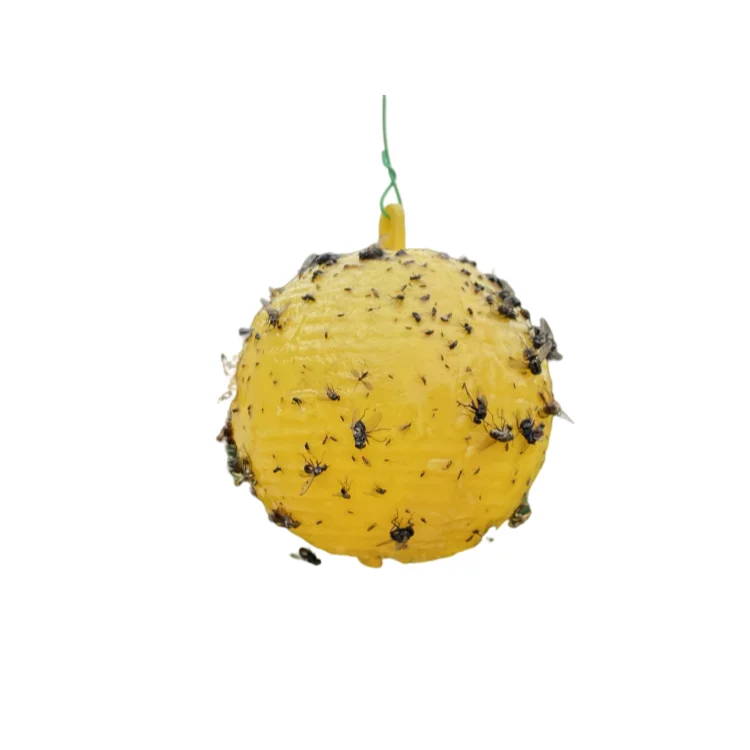 Hot Selling Fruit Fly Glue Trap Ball Disposable Fly catcher Sticky Fruit Fly Trap Ball