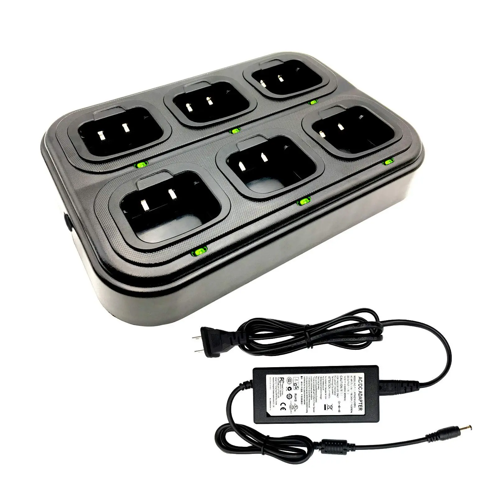 Original spot Charger for walkie-talkie Six-way charger For walkie-talkies and batteries