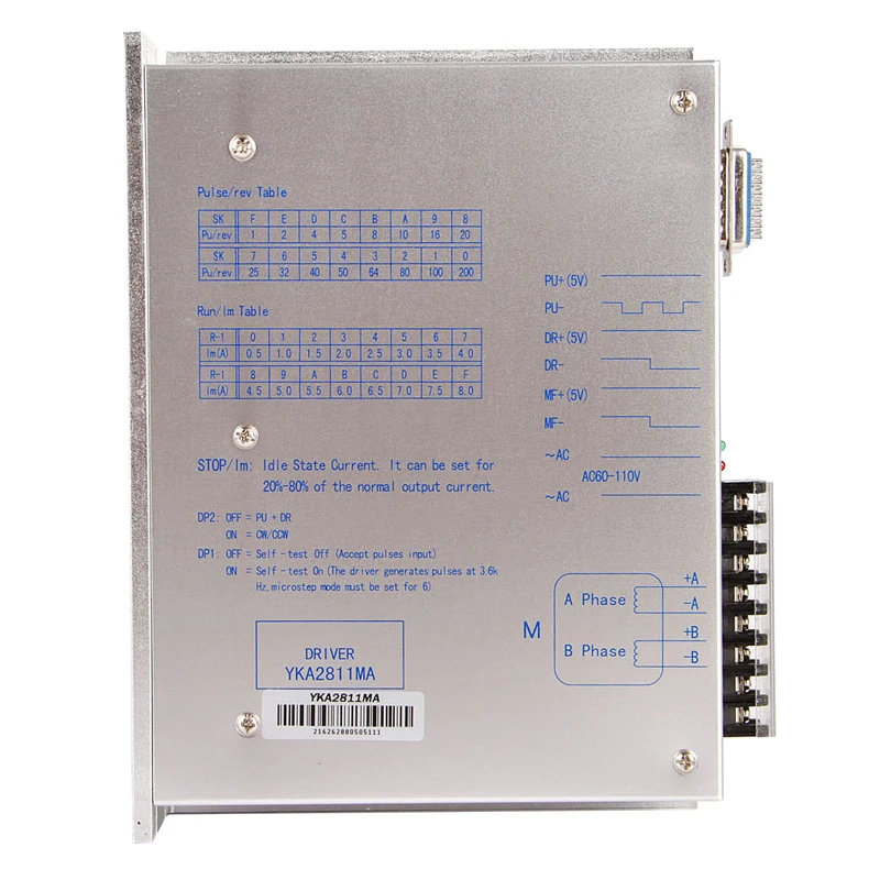 
High Performance Ac60~110V Excellent Stability Yka2811Ma Stepper Motor Driver 