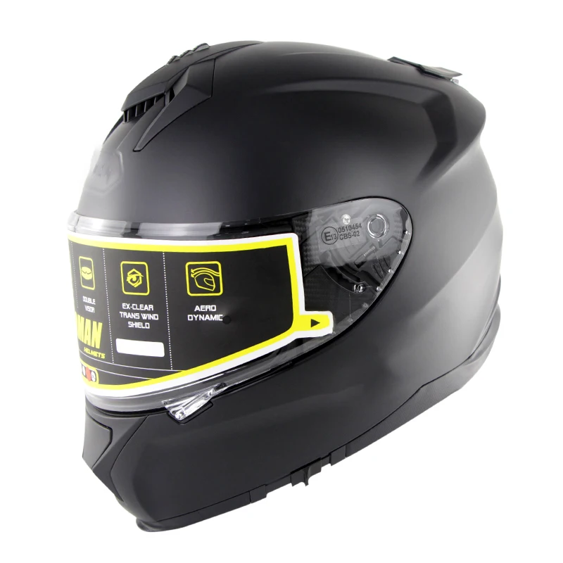 
Lightweight Motorcycle Street Bike Full Face Helmet Anti fog Face Shield Snowmobile Helmets DOT Certified Motor Bike Helmet 