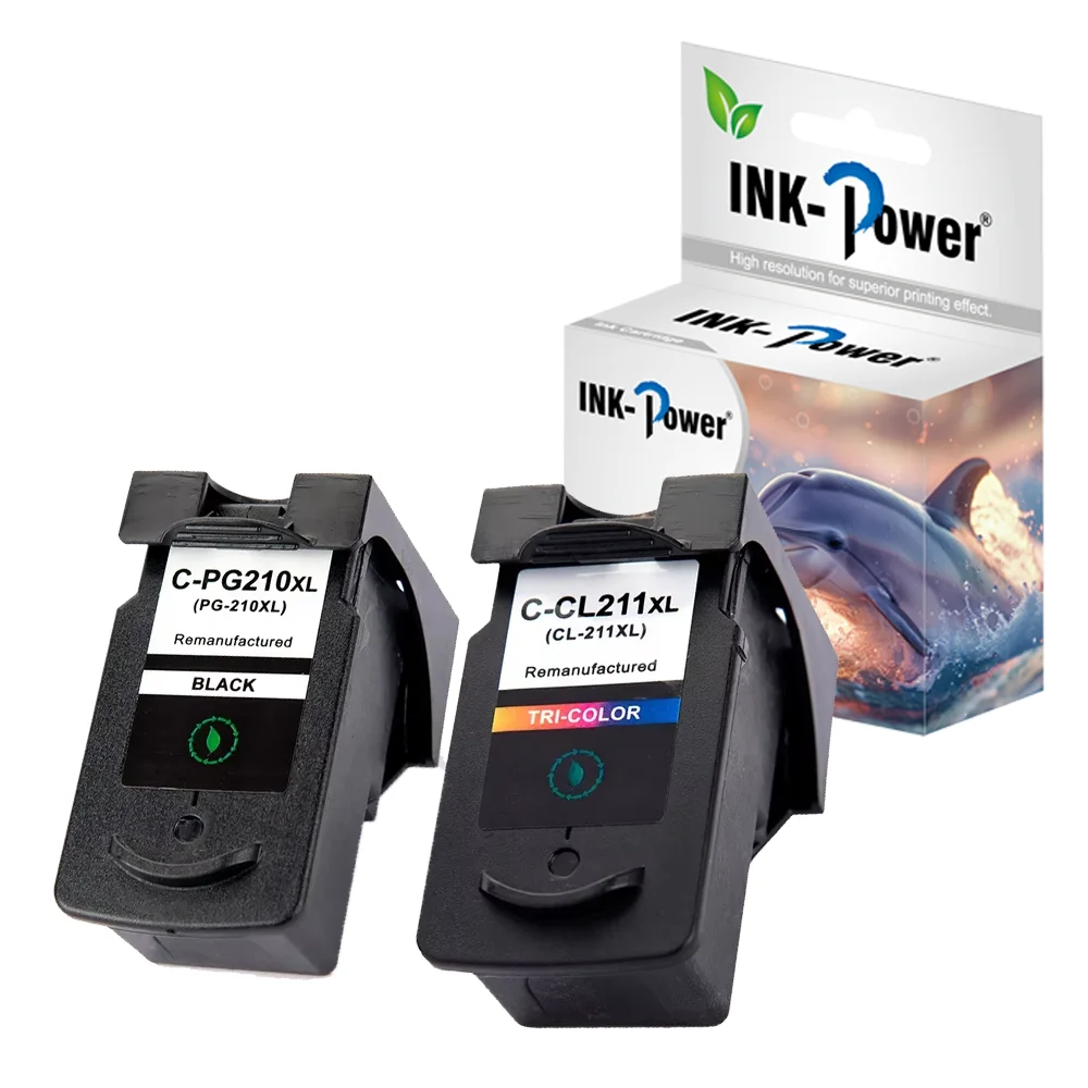 INK-мощность 210 210XL PG210 CL-211 CL211 CL 211 211XL черный переработанный чернильный картридж для Canon pimxa MX360 MP 280 принтер