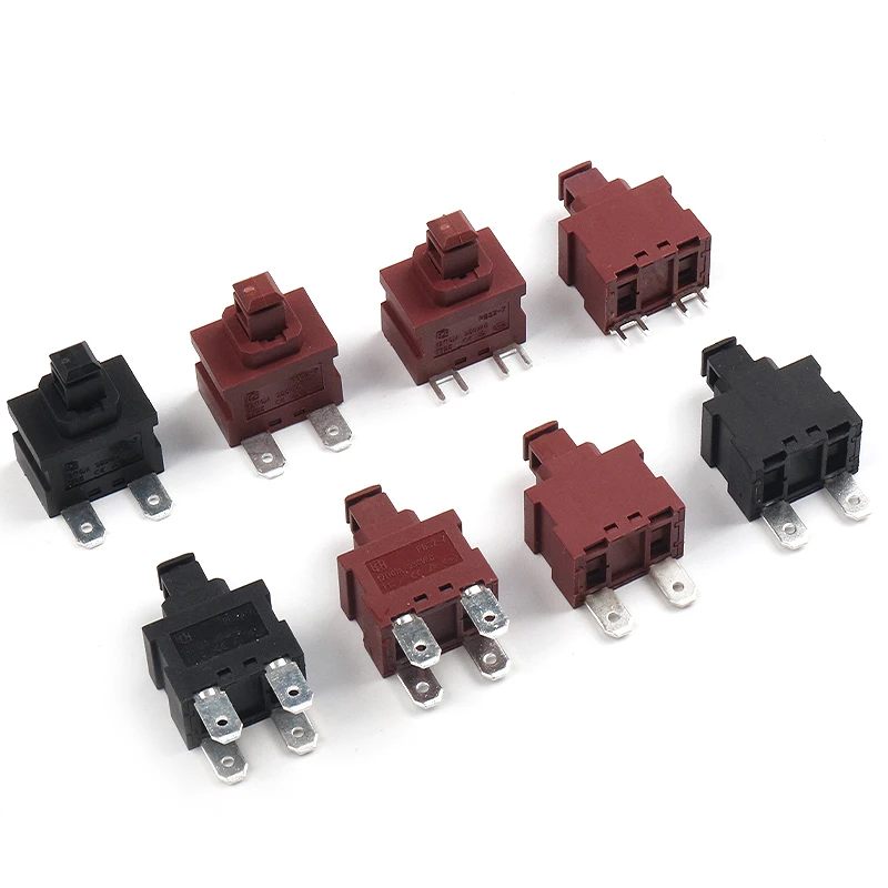 KAN-L5 on off 2P 4P  push button power switch  for  air purifier/dishwasher/upright fabric steamer/vacuum cleaner and sweeper