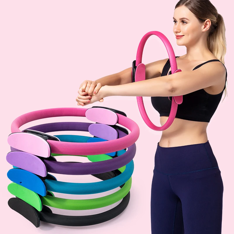 Fitness Yoga Pilates Ring Circle For Toning Inner Outer Thighs Bonus Workout