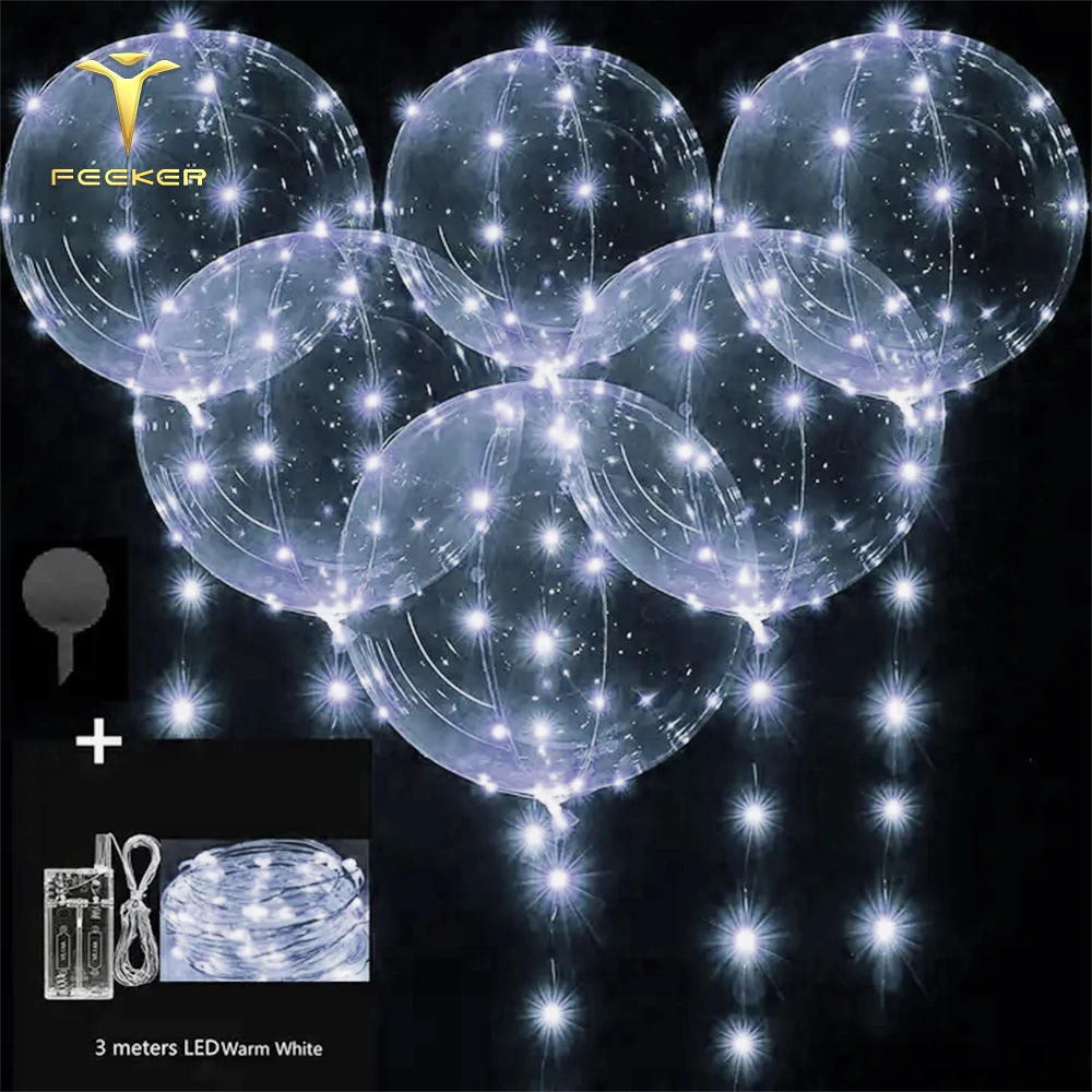 Wholesale 18th Birthday Transparent Bobo Balloon With Bubble Confetti Petal For Wedding Party Decoration