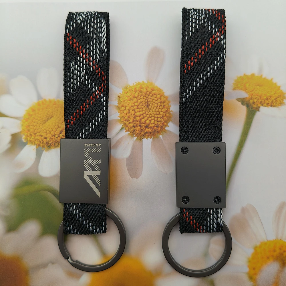 Free Sample Metal Key Chains Oxford Cloth Keychain Holder for Car Key Rings Promotional Keychains
