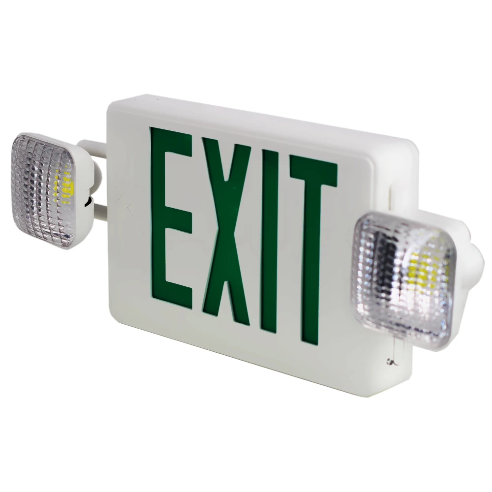 UL LED Emergency Lights With Two Adjustable Heads Commercial Emergency Lights with Battery Backup