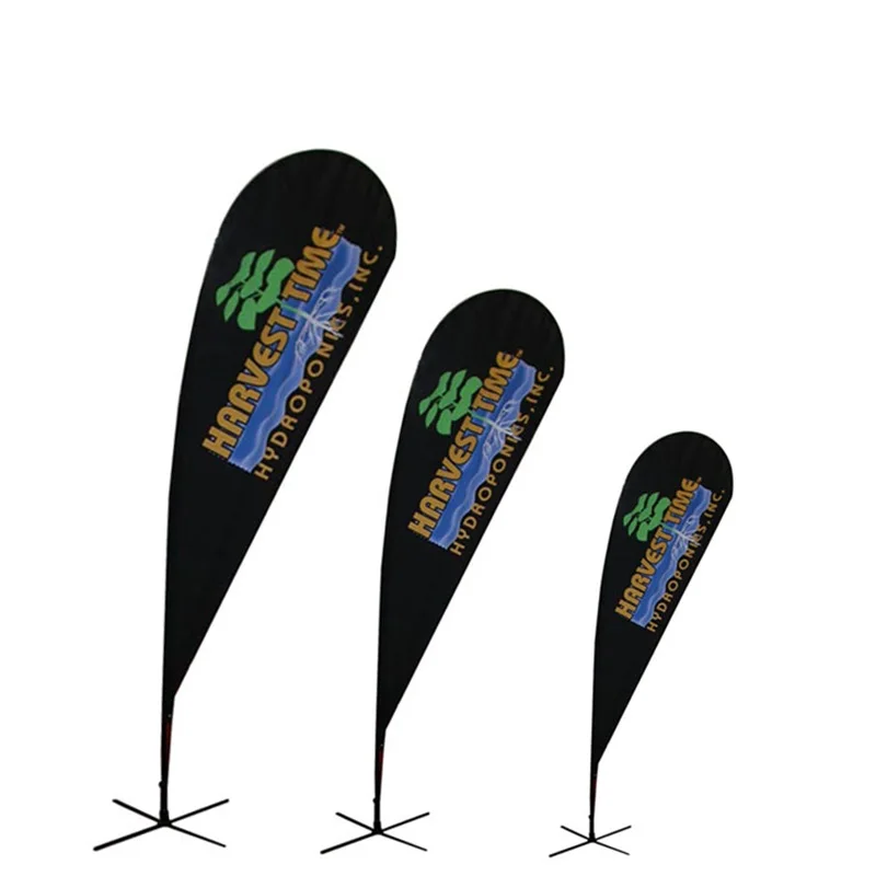 China Factory Wholesale Outdoor Advertising Custom Flying Banner Commercial Advertising Beach Pole Feather Flag