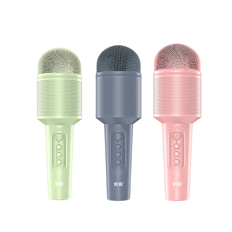 Portable Mic Handheld Wireless Karaoke Microphone for Home Party KTV Music Singing Playing