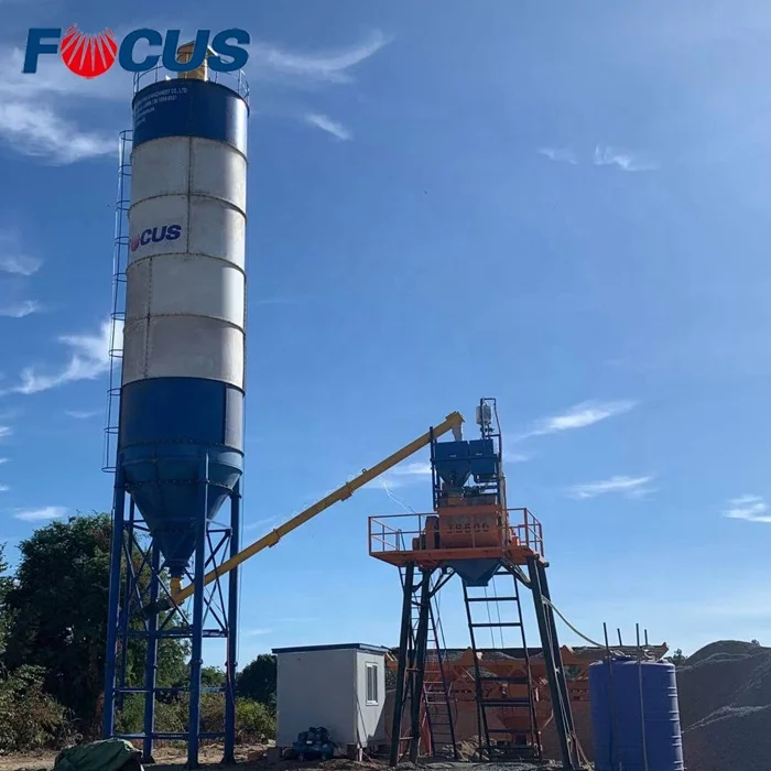 small mini concrete batching plant hzs25 for sale