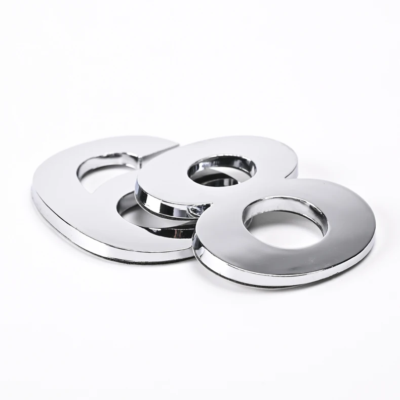 Custom 3D 4D ABS Plastic Letters Numbers Sliver Coppery Color Name Plate for Car License Number Plates Letters