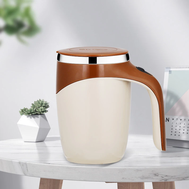 2024 Portable Smart Stainless Steel Automatic Electric Mixer Mixing Cup Coffee Milk Magnetic Rotation Coffee Self Stirring Mug