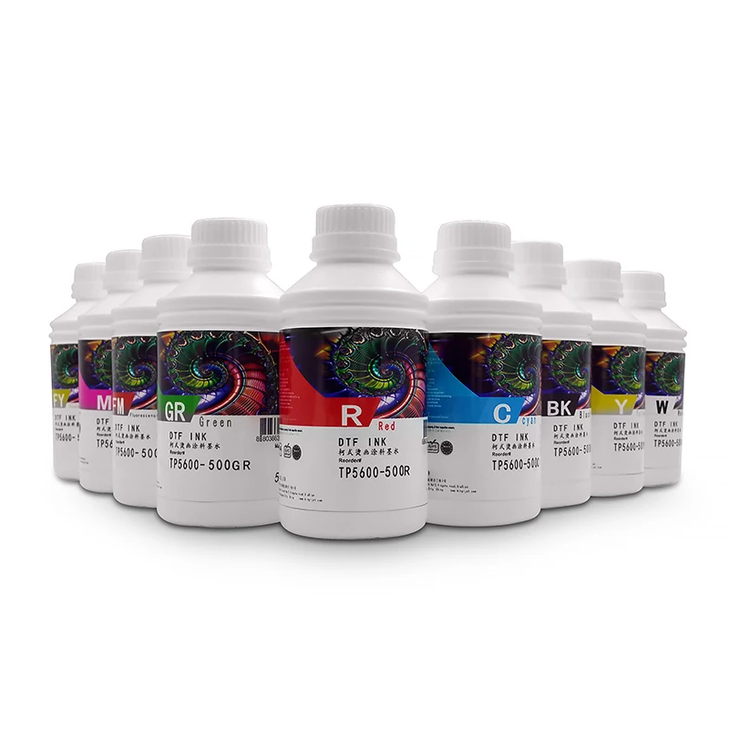  Чернила DTF для горячей краски чернила Epson I3200/DX5/7/4720/L1800/L800 500 мл/бутылка универсальная трансферная ПЭТ пленка тепловой пресс